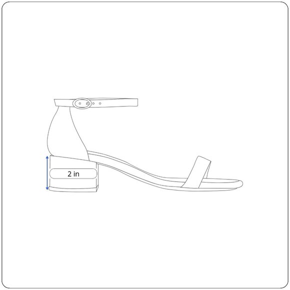 Prima Women’s Navy Strappy Block Heel Twiggy Sandals Size 8M - Picture 10 of 10